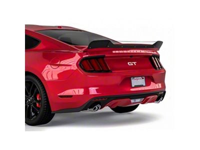 V3R Wicker Bill Rear Spoiler Add-On; Gloss Black (15-23 Mustang)