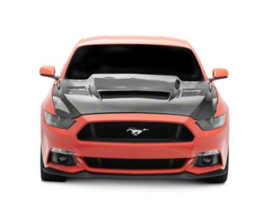 V5R Style Hood; Carbon Fiber (15-17 Mustang GT, EcoBoost, V6)