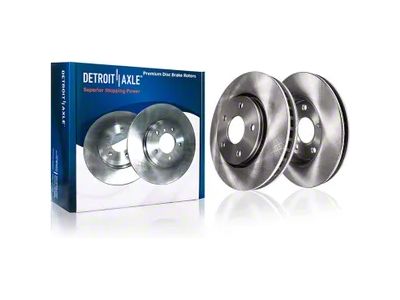 Vented Rotors; Front Pair (05-10 Mustang V6)