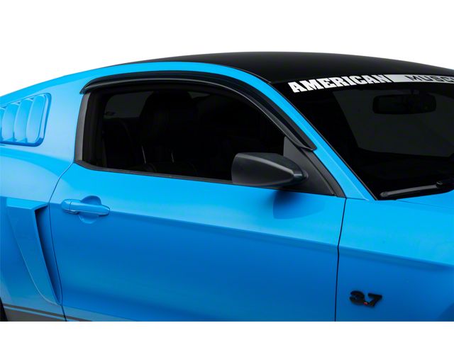 Ventvisor Window Deflectors; Dark Smoke (10-14 Mustang Coupe)