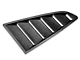 Vintage Style Rear Window and Quarter Window Louver Kit; Matte Black (15-18 Mustang Fastback)