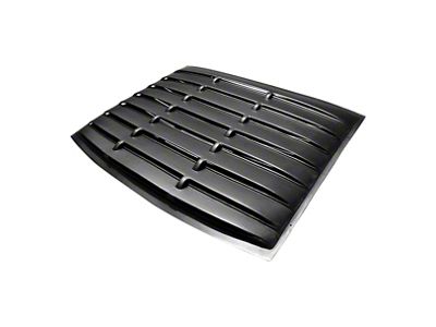Vintage Syle Rear Window Louvers; Matte Black (05-14 Coupe)