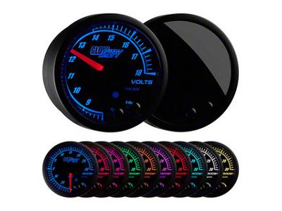 Volt Gauge; Elite 10 Color (Universal; Some Adaptation May Be Required)