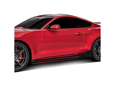 VZR1 Style Side Skirt Splitters; Urban Camo Vinyl (15-23 Mustang GT, EcoBoost, V6)