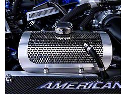 Water Tank Cover; Perforated; Brushed (15-23 Mustang)