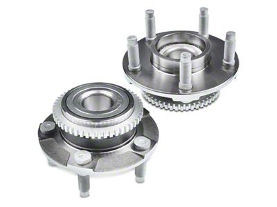 Wheel Bearing and Hub Assemblies; Front (94-04 Mustang w/ 4-Wheel ABS)