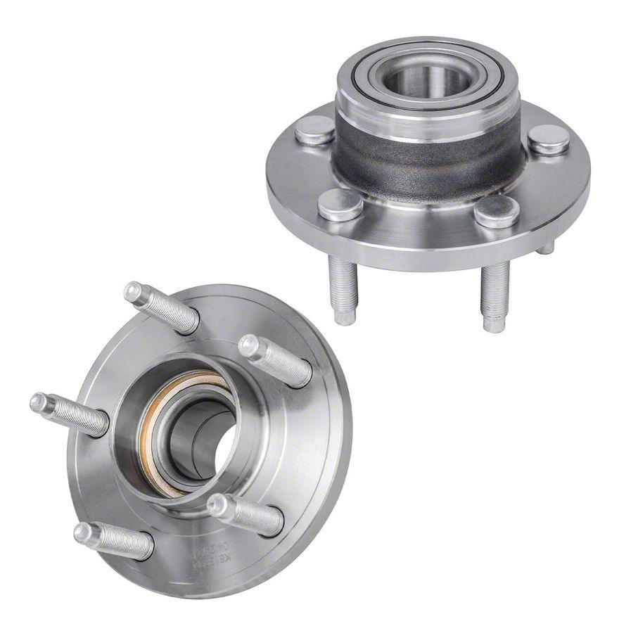 QJZ Front Wheel Hub Assembly For 2005-2009 Ford Mustang – Non-ABS, RWD, 5x4.49 Bolt Pattern