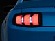 2018 Style Sequential LED Tail Lights; Matte Black Housing; White/Clear Lens (10-12 Mustang)