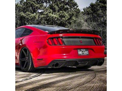 Wicker Bill; Carbon Fiber (15-23 Mustang w/ Track Pack Rear Spoiler)