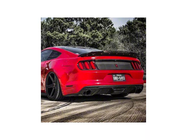 Wicker Bill; Carbon Fiber (15-23 Mustang w/ Track Pack Rear Spoiler)