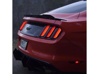 Wicker Bill; Dark Tint (15-23 Mustang w/ Small Rear Spoiler)