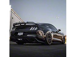 Wicker Bill; Dark Tint (18-23 Mustang w/ Performance Pack Rear Spoiler)