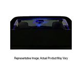 Wind Deflector with Running Pony; Clear; Blue Lighting Kit (15-23 Mustang Fastback)