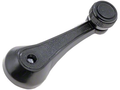 Window Crank Handle; Black (80-86 Mustang)