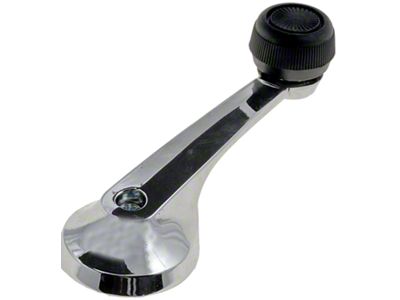 Window Crank Handle; Chrome (79-93 Mustang)