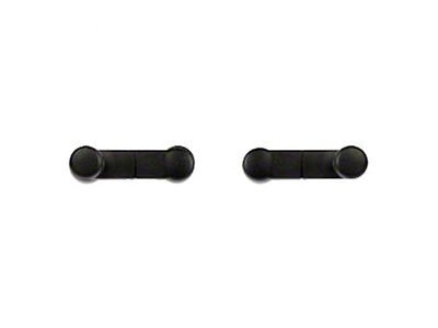 Window Crank Handles; Black (87-89 Mustang)