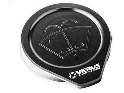 Windshield Washer Fluid Reservoir Cap; Anodized Black (15-25 Mustang)