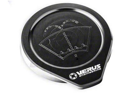 Windshield Washer Fluid Reservoir Cap; Anodized Black (15-24 Mustang)