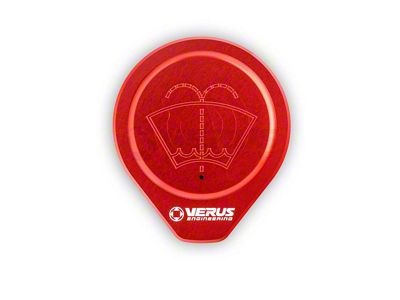 Windshield Washer Fluid Reservoir Cap; Anodized Red (15-24 Mustang)
