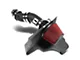 Aluminum Cold Air Intake with Red Filter and Heat Shield; Black (11-14 Mustang V6)