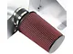 Aluminum Cold Air Intake with Red Filter and Heat Shield; Silver (05-09 Mustang GT)