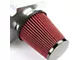 Aluminum Cold Air Intake with Red Filter and Heat Shield; Silver (94-95 Mustang GT, Cobra)