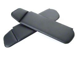 Vinyl Sun Visors; Black (83-93 Mustang Convertible)