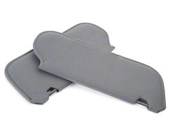 Cloth Sun Visors; Smoke Gray (87-89 Mustang Coupe, Hatchback)