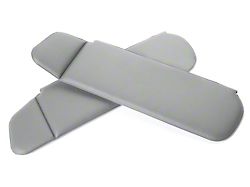 Vinyl Sun Visors; Smoke Gray (87-89 Mustang Convertible)