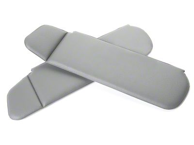 Vinyl Sun Visors; Smoke Gray (87-89 Mustang Convertible)