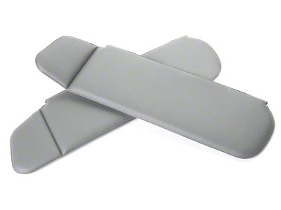 OPR Vinyl Sun Visors; Smoke Gray (87-89 Mustang Convertible)