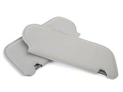 Cloth Sun Visors; Titanium Gray (90-92 Mustang Coupe, Hatchback)