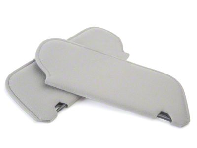 Cloth Sun Visors; Titanium Gray (90-92 Mustang Coupe, Hatchback)