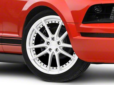 Niche DFS Gloss Silver Machined Wheel; 20x9; 35mm Offset (05-09 Mustang)