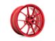 Niche Kanan Brushed Candy Red Wheel; Rear Only; 20x10 (05-09 Mustang)