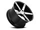 Niche Milan Gloss Black Brushed Wheel; 19x8.5 (05-09 Mustang)