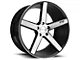 Niche Milan Gloss Black Brushed Wheel; 20x8.5 (05-09 Mustang)