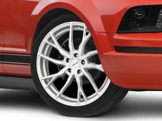 Niche Novara Silver Wheel; 20x9 (05-09 Mustang)