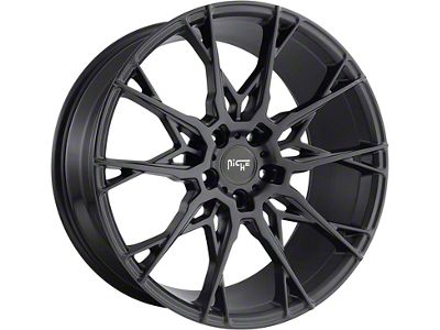 Niche Staccato Matte Black Wheel; 20x9; 35mm Offset (05-09 Mustang)