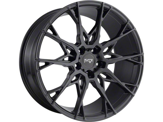 Niche Staccato Matte Black Wheel; 20x9 (05-09 Mustang)