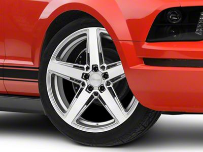 Niche Teramo Anthracite Brushed Face Tint Clear Wheel; 20x9.5; 25mm Offset (05-09 Mustang)