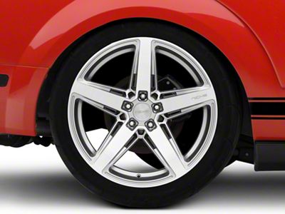 Niche Teramo Anthracite Brushed Face Tint Clear Wheel; Rear Only; 20x11 (05-09 Mustang)