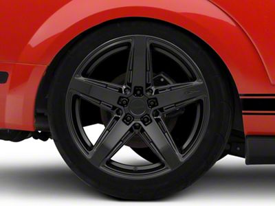 Niche Teramo Matte Black Wheel; Rear Only; 20x11; 45mm Offset (05-09 Mustang)