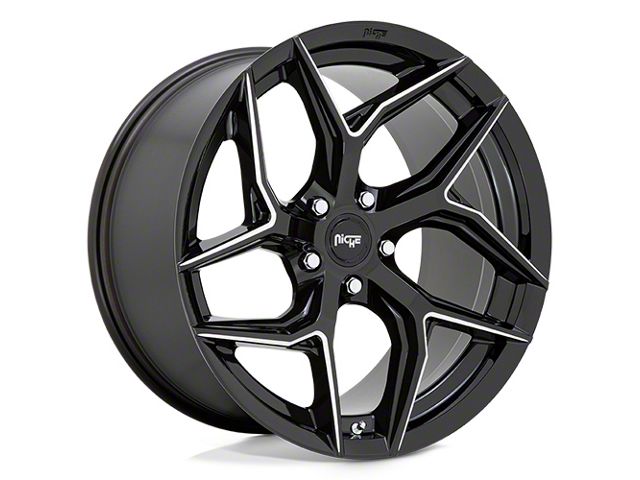 Niche Torsion Gloss Black Milled Wheel; 20x9 (05-09 Mustang)