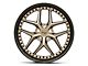 Niche Vice Matte Bronze Black Bead Ring Wheel; 20x9 (05-09 Mustang)