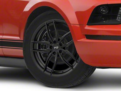 Niche Vosso Matte Black Wheel; 18x8 (05-09 Mustang GT, V6)