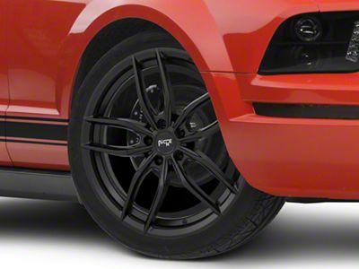 Niche Vosso Matte Black Wheel; 20x10; 40mm Offset (05-09 Mustang)
