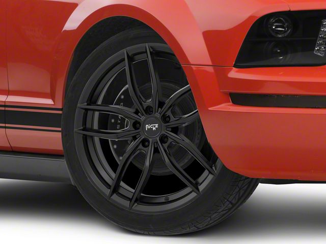 Niche Vosso Matte Black Wheel; 20x10.5 (05-09 Mustang)