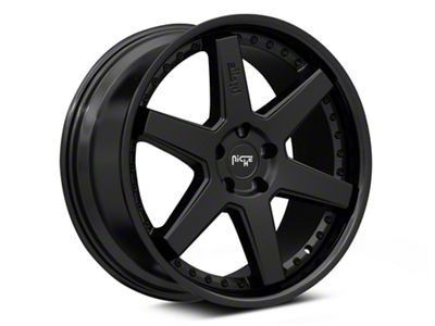 Niche Altair Gloss Black with Matte Black Lip Wheel; 20x9; 18mm Offset (06-10 RWD Charger)