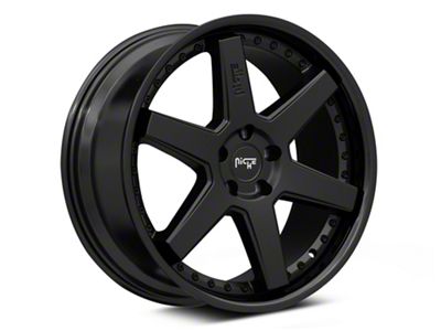 Niche Altair Gloss Black with Matte Black Lip Wheel; Rear Only; 20x10.5 (06-10 RWD Charger)